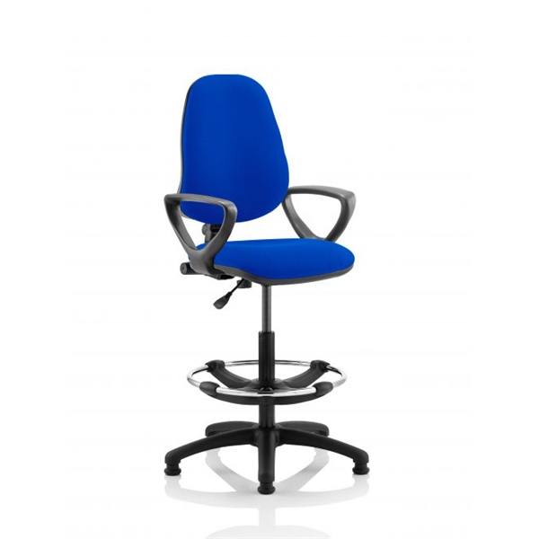 Click for a bigger picture.Eclipse Plus I Blue Chair With Loop Arms W