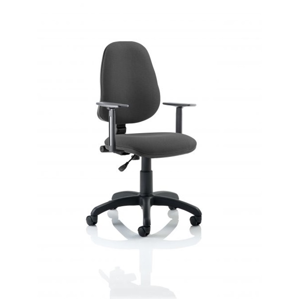 Click for a bigger picture.Eclipse Plus I Charcoal Chair With Adjusta