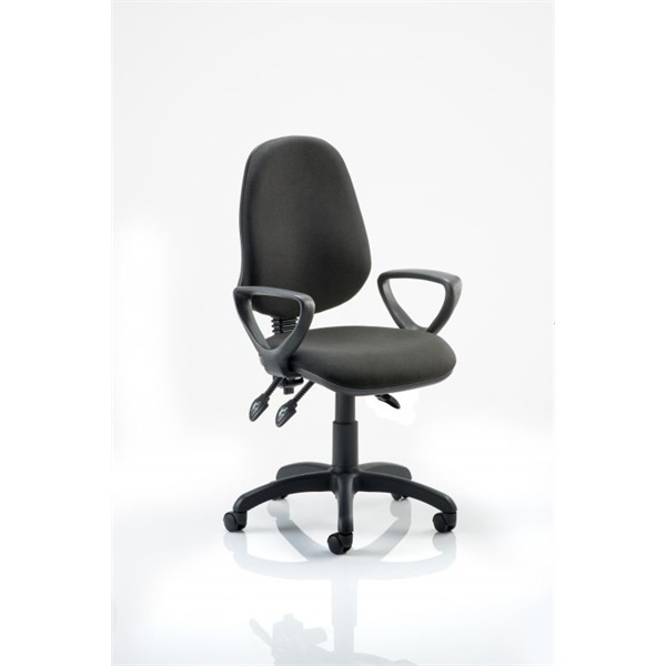 Click for a bigger picture.Eclipse Plus III Chair Black Loop Arms KC0