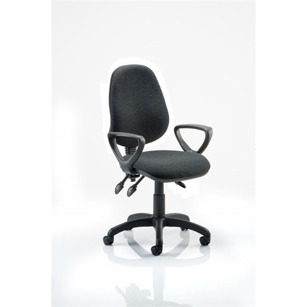 Click for a bigger picture.Eclipse Plus III Chair Charcoal Loop Arms