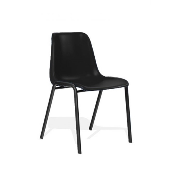 Click for a bigger picture.Polly Stacking Visitor Chair Black Polypro