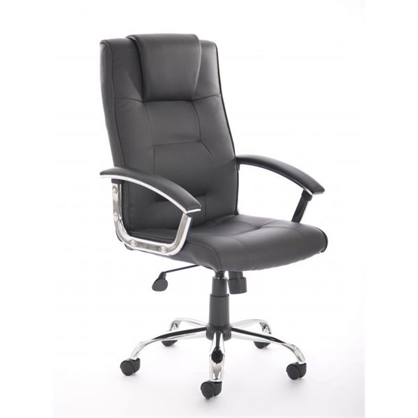 Click for a bigger picture.Thrift Executive Chair Black Soft Bonded L