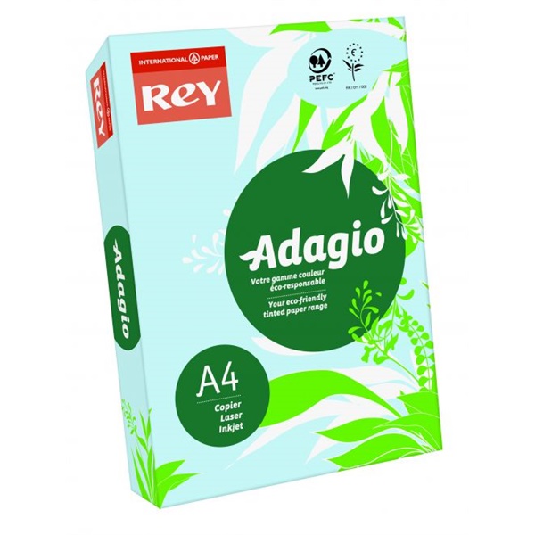 Click for a bigger picture.Rey Adagio Card A4 160gsm Blue (Ream 250)