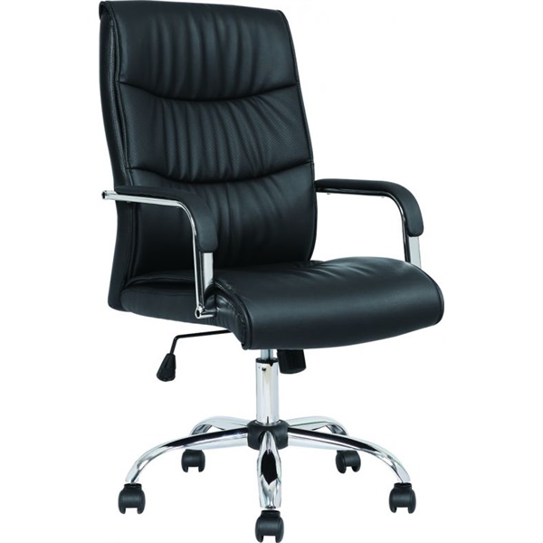 Click for a bigger picture.Carter Black Luxury Faux Leather Chair Wit