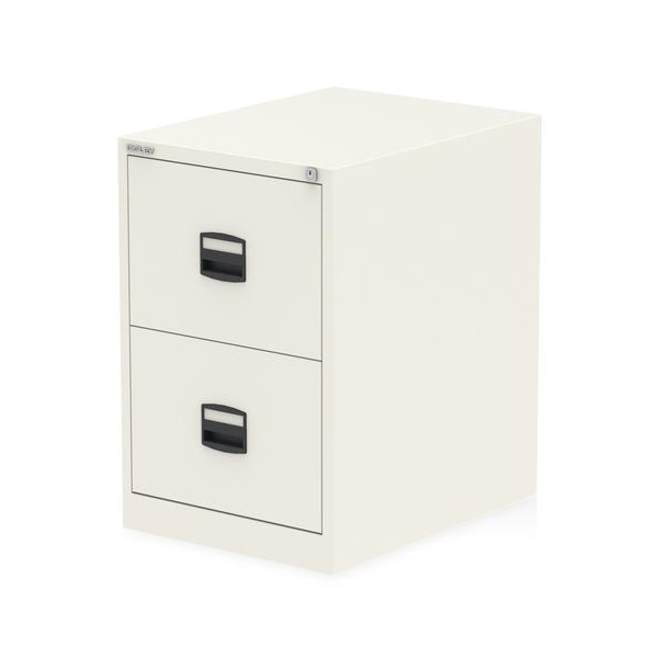 Click for a bigger picture.Qube by Bisley 2 Drawer Filing Chalk White