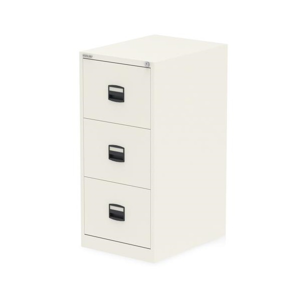 Click for a bigger picture.Qube by Bisley 3 Drawer Filing Chalk White