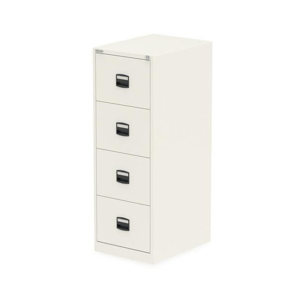 Click for a bigger picture.Qube by Bisley 4 Drawer Filing Chalk White