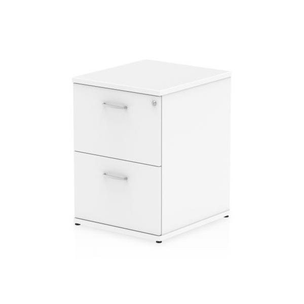 Click for a bigger picture.Impulse 2 Drawer Filing Cabinet White I000