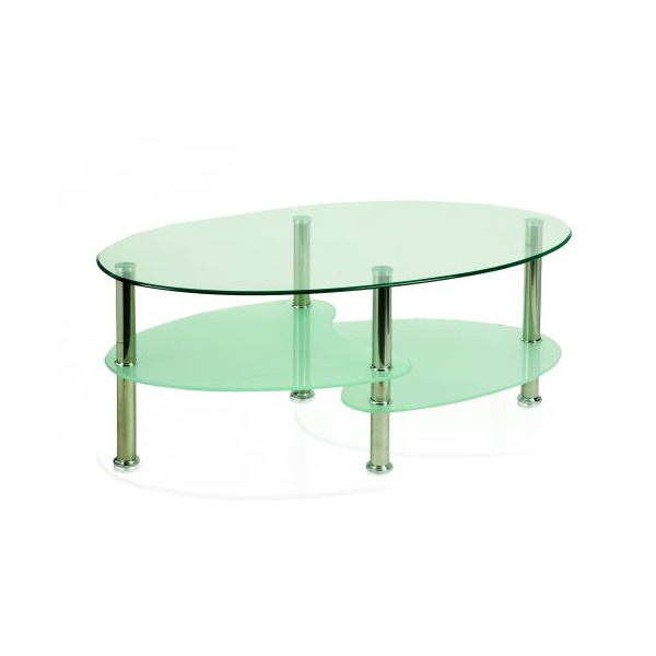 Click for a bigger picture.Berlin Coffee Table With Chrome Legs And S