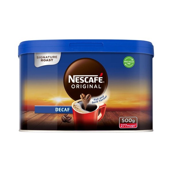 Click for a bigger picture.Nescafe Original Decaffeinated Instant Cof