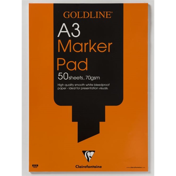 Click for a bigger picture.Goldline A3 Bleedproof Marker Pad 70gsm 50