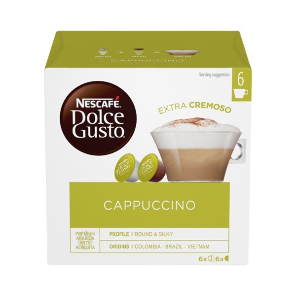 Click for a bigger picture.Nescafe Dolce Gusto Cappuccino Coffee 16 C