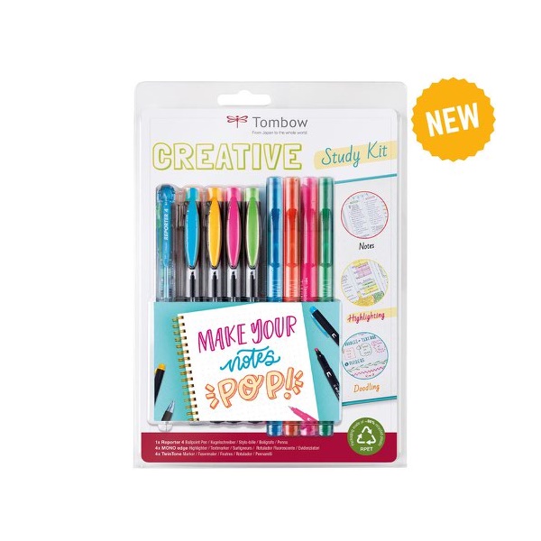 Click for a bigger picture.Tombow Creative Study Kit includes 1x Repo