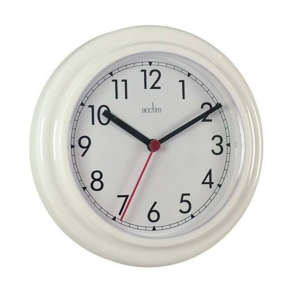 Click for a bigger picture.Acctim Stratford Wall Clock 230mm White 21