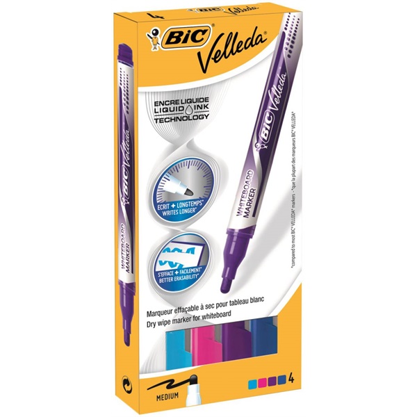 Click for a bigger picture.Bic Velleda Liquid Ink Whiteboard Marker B