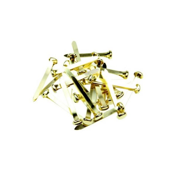 Click for a bigger picture.ValueX Paper Fastener 25mm Brass (Pack 500