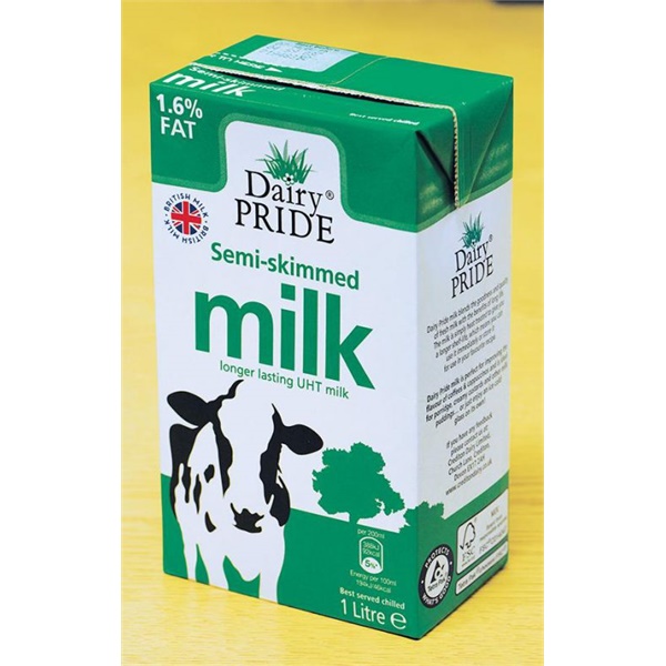 Click for a bigger picture.Dairy Pride Semi Skimmed Long Life Milk 1