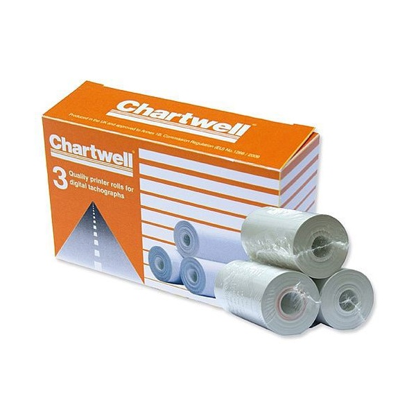 Click for a bigger picture.Chartwell Digital Tachograph Rolls (Pack 3