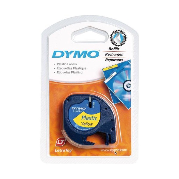 Click for a bigger picture.Dymo LetraTag Clear Plastic Tape 12mmx4m B