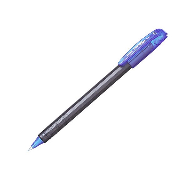 Click for a bigger picture.Pentel Energel Rollerball Pen Blue ECO 96%