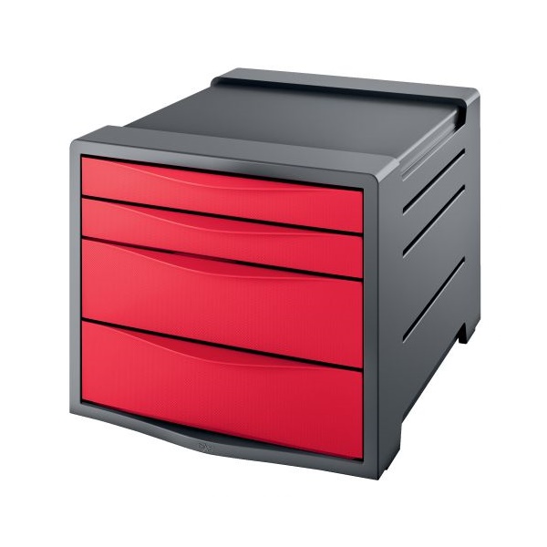 Click for a bigger picture.Rexel Choices Drawer Cabinet (Grey/Red) 21