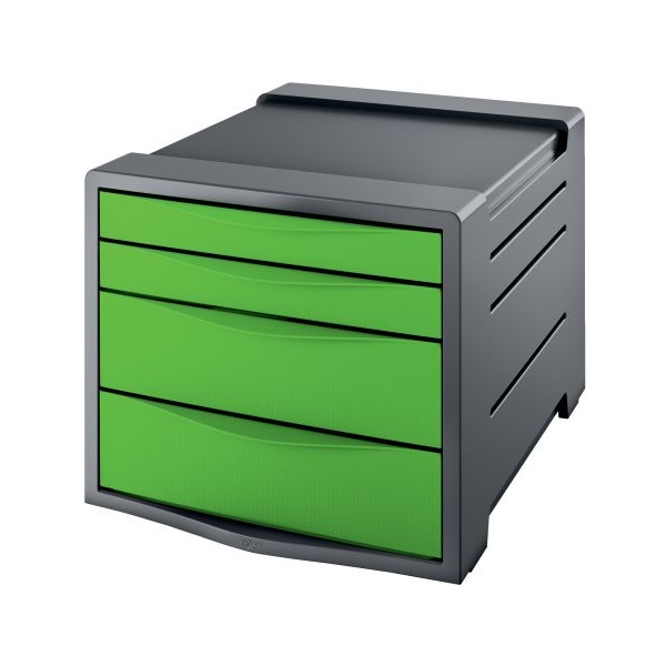 Click for a bigger picture.Rexel Choices Drawer Cabinet (Grey/Green)