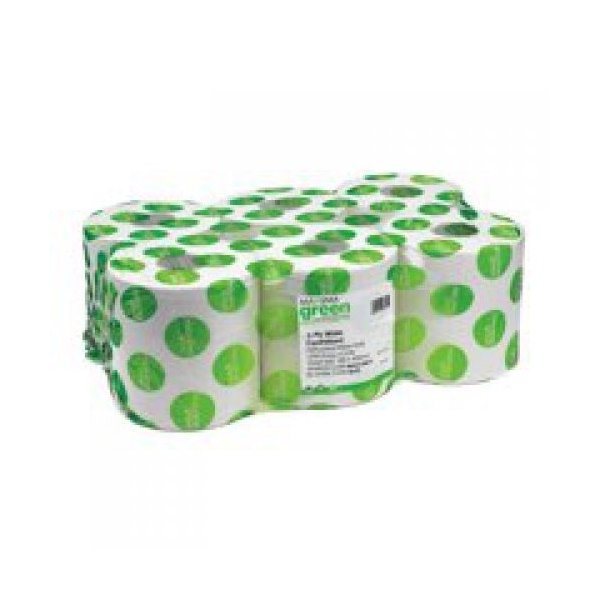 Click for a bigger picture.Maxima Green Centrefeed Toilet Roll 2 Ply