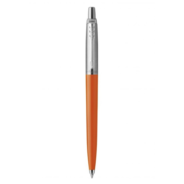 Click for a bigger picture.Parker Jotter Ballpoint Pen Orange Barrel
