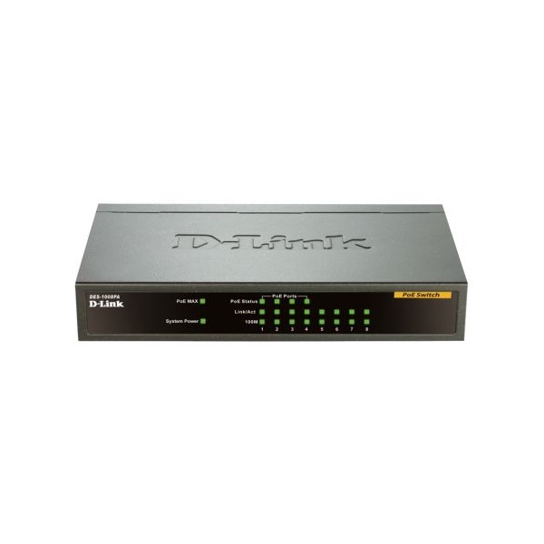 Click for a bigger picture.D-Link 8 Port Desktop Switch with 4 PoE Po