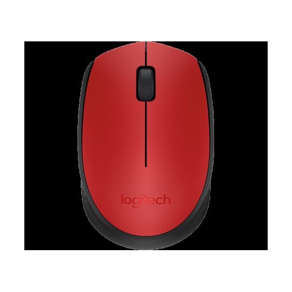 Click for a bigger picture.Logitech M171 Wireless Red Mouse