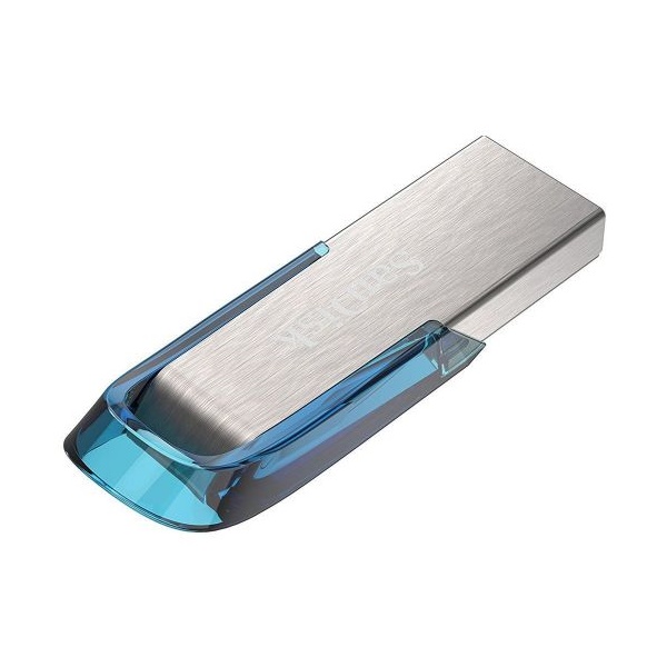 Click for a bigger picture.SanDisk 128GB Ultra Flair USB3 Blue Flash