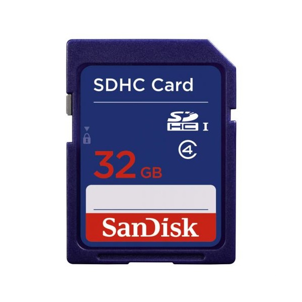 Click for a bigger picture.SanDisk 32GB Class 4 Flash SD Memory Card