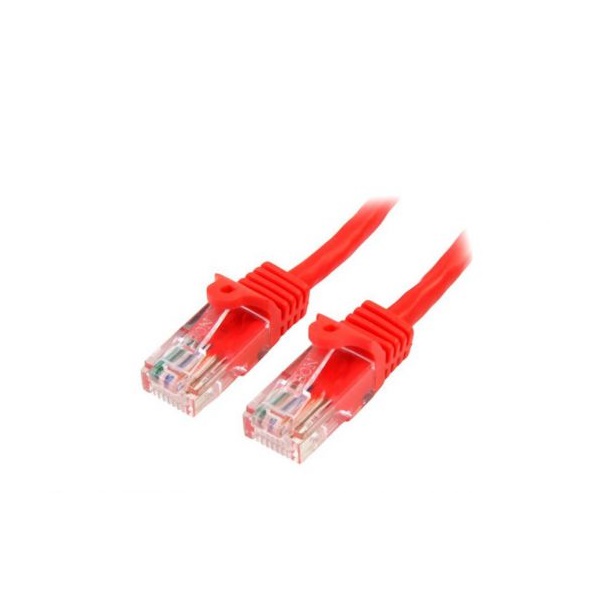 Click for a bigger picture.StarTech.com 1m Red Cat5e Snagless RJ45 Pa