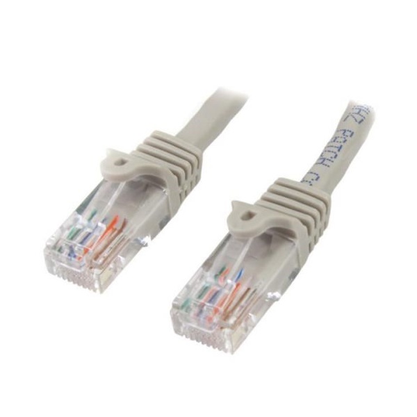 Click for a bigger picture.StarTech.com 3m Grey Snagless Cat5e Patch