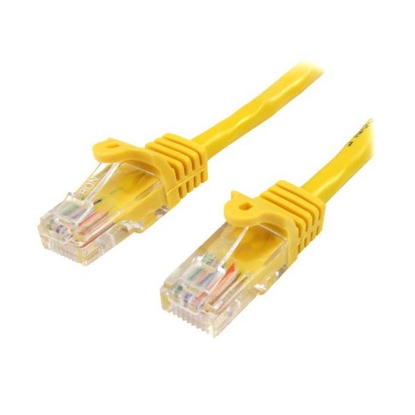 Click for a bigger picture.StarTech.com 0.5m Yellow Snagless Cat5e Pa