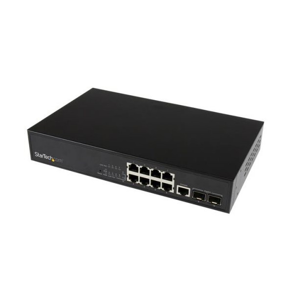 Click for a bigger picture.StarTech.com 10 Port L2 GbE Switch 2 Open