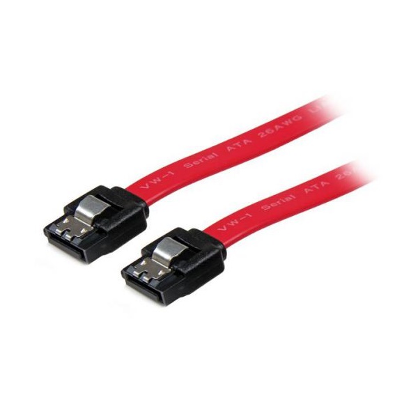 Click for a bigger picture.StarTech.com 12in Latching SATA Cable