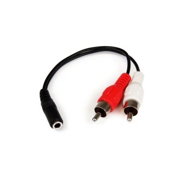 Click for a bigger picture.StarTech.com 6in Stereo Cable 3.5mm F to 2