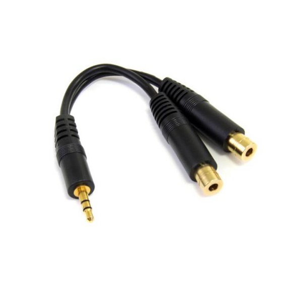 Click for a bigger picture.StarTech.com 6in Splitter Cable 3.5mm