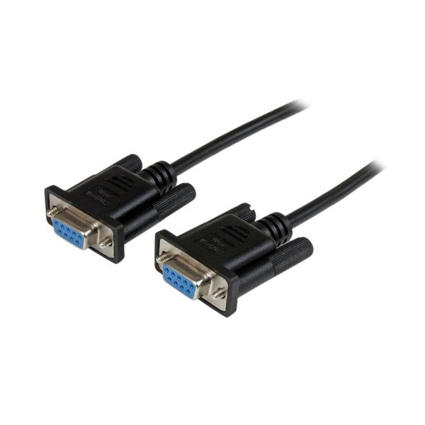 Click for a bigger picture.StarTech.com 2m Black DB9 RS232 Null Modem