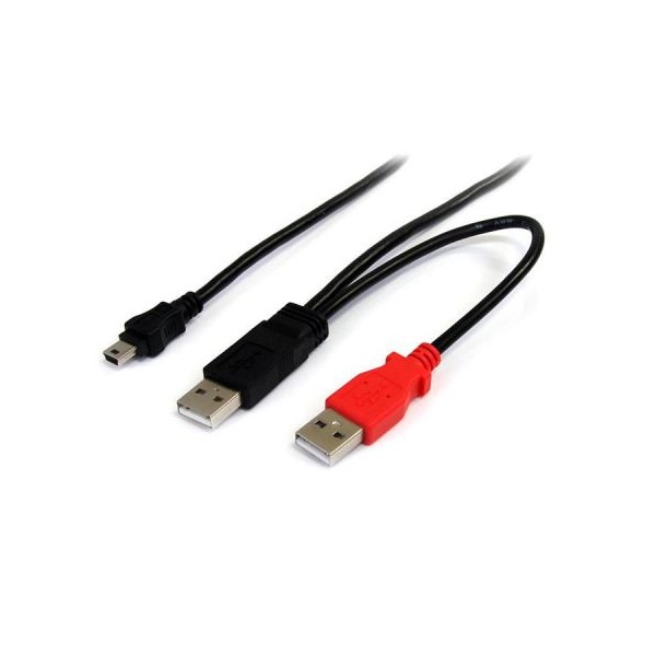 Click for a bigger picture.StarTech.com 6ft USB Y Cable for External