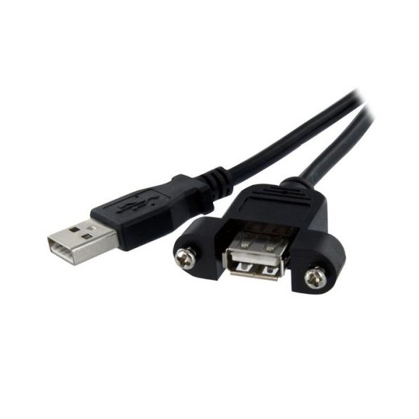 Click for a bigger picture.StarTech.com 1 ft Panel Mount USB Cable A