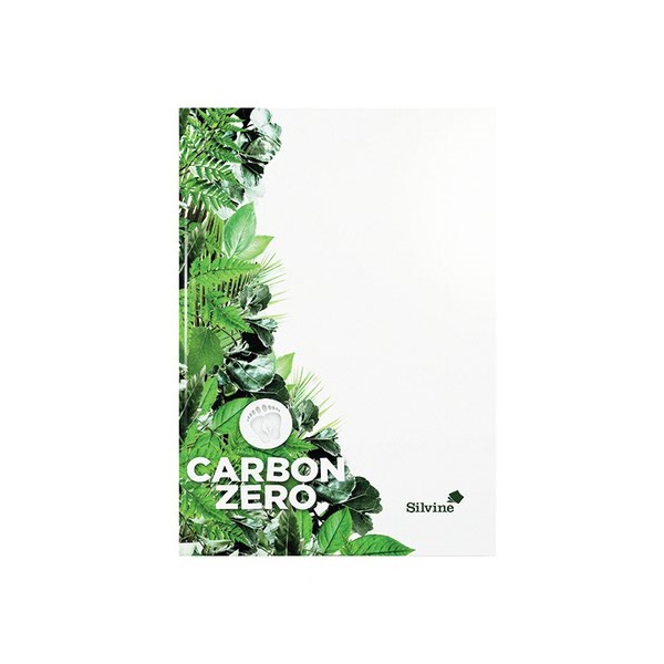 Click for a bigger picture.Silvine Premium Carbon Zero Casebound Note