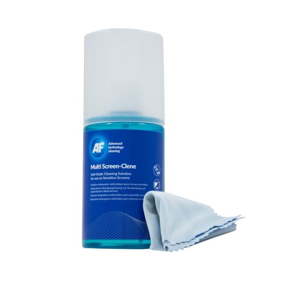 Click for a bigger picture.AF Screen-Clene Spray with Cloth 200ml MCA