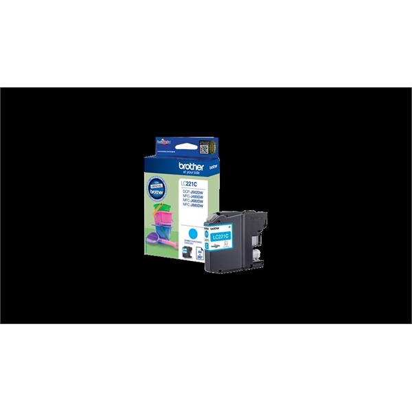 Click for a bigger picture.Brother Cyan Ink Cartridge 4ml - LC221C