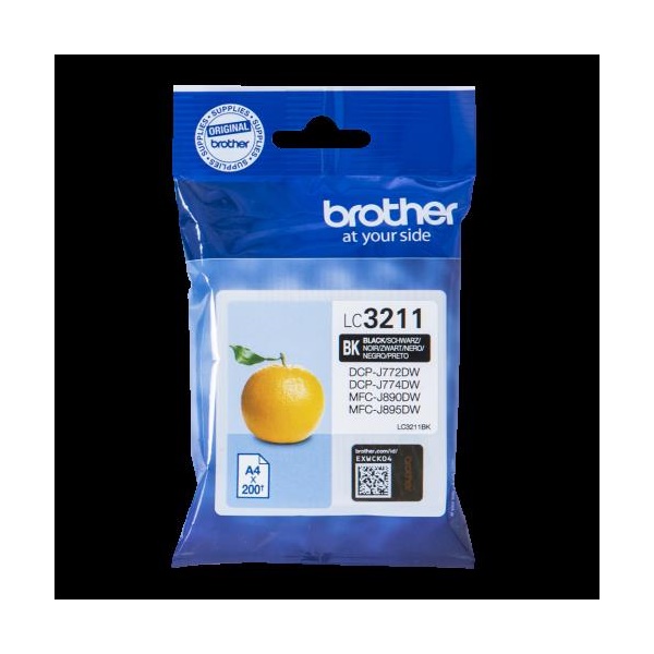 Click for a bigger picture.Brother Black Ink Cartridge 15ml - LC3211B