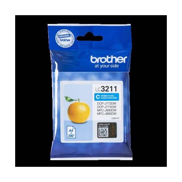 Click for a bigger picture.Brother Cyan Ink Cartridge 12ml - LC3211C