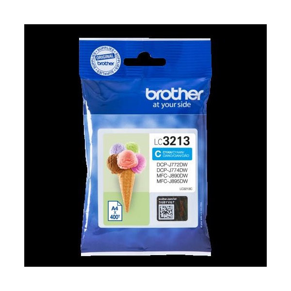 Click for a bigger picture.Brother Cyan Ink Cartridge 10ml - LC3213C