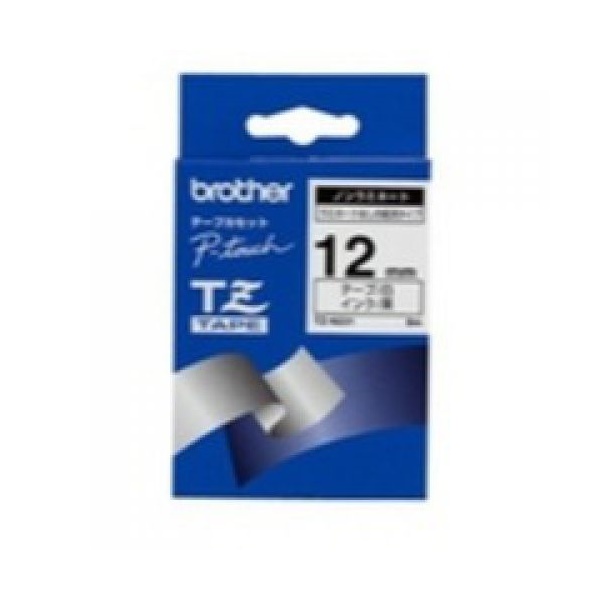 Click for a bigger picture.Brother Black On White Label Tape 12mm x 8