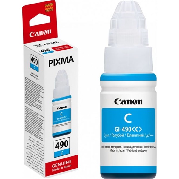 Click for a bigger picture.Canon GI490C Cyan Standard Capacity Ink Bo